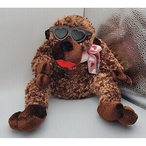 VTG DAN DEE KISSING MONKEY "I LOVE YOU" 💋 GORILLA PLUSH SOFT Stuffed Gift